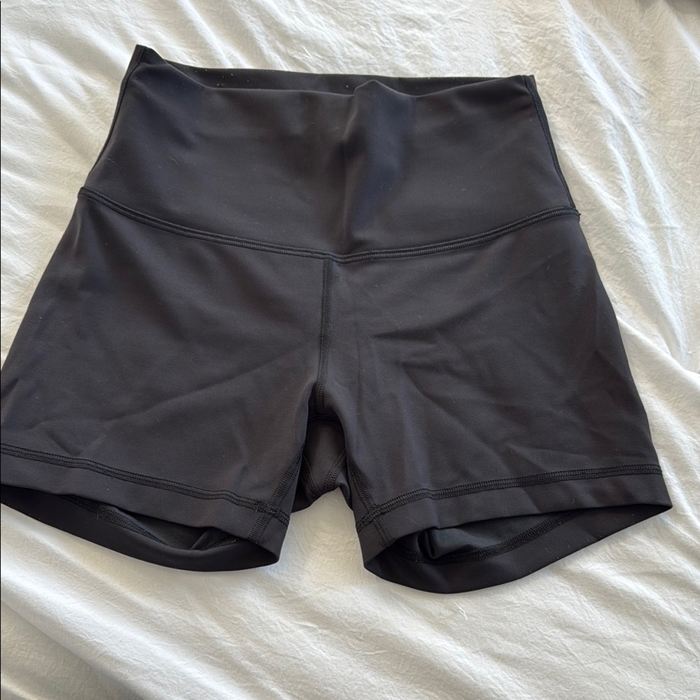 Lululemon Athletica Black High Waist Shorts